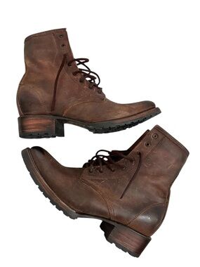 Freebird by Steven Brown Leather (RBSTN) Combat Boots